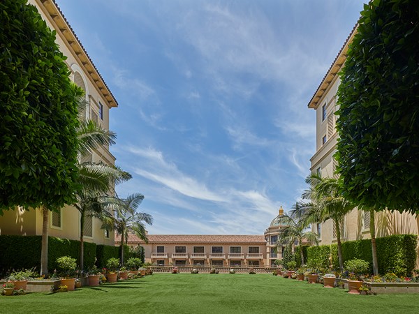 The Garden Terrace space outside at The Maybourne Beverly Hills